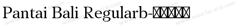 Pantai Bali Regularb字体转换